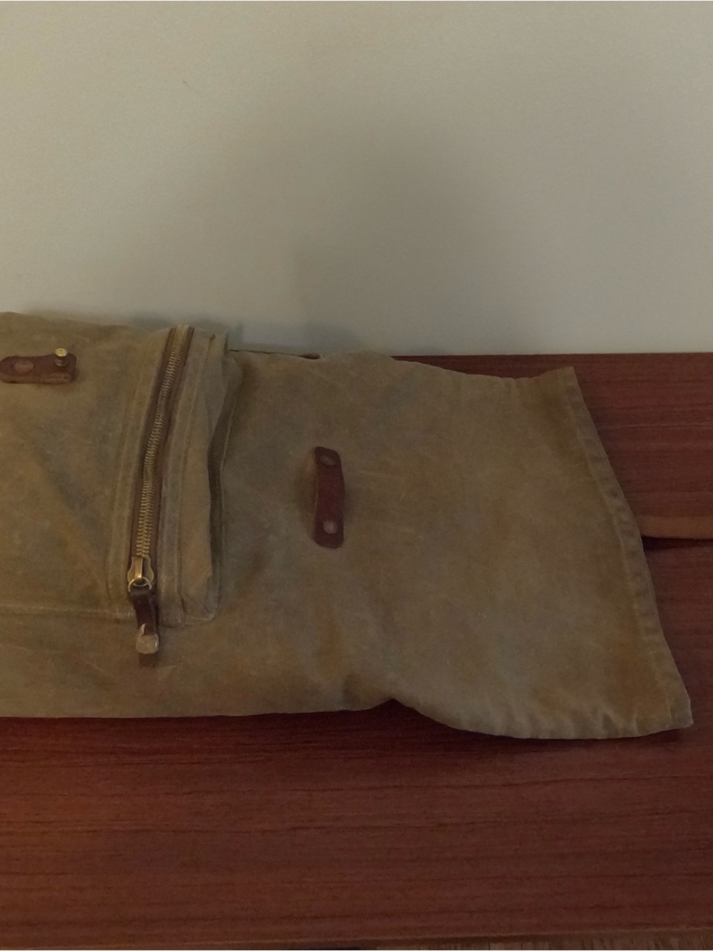 Bradley Mountain “Biographer” Roll-Top Waxed Canvas Backpack - Picture 6 of 11